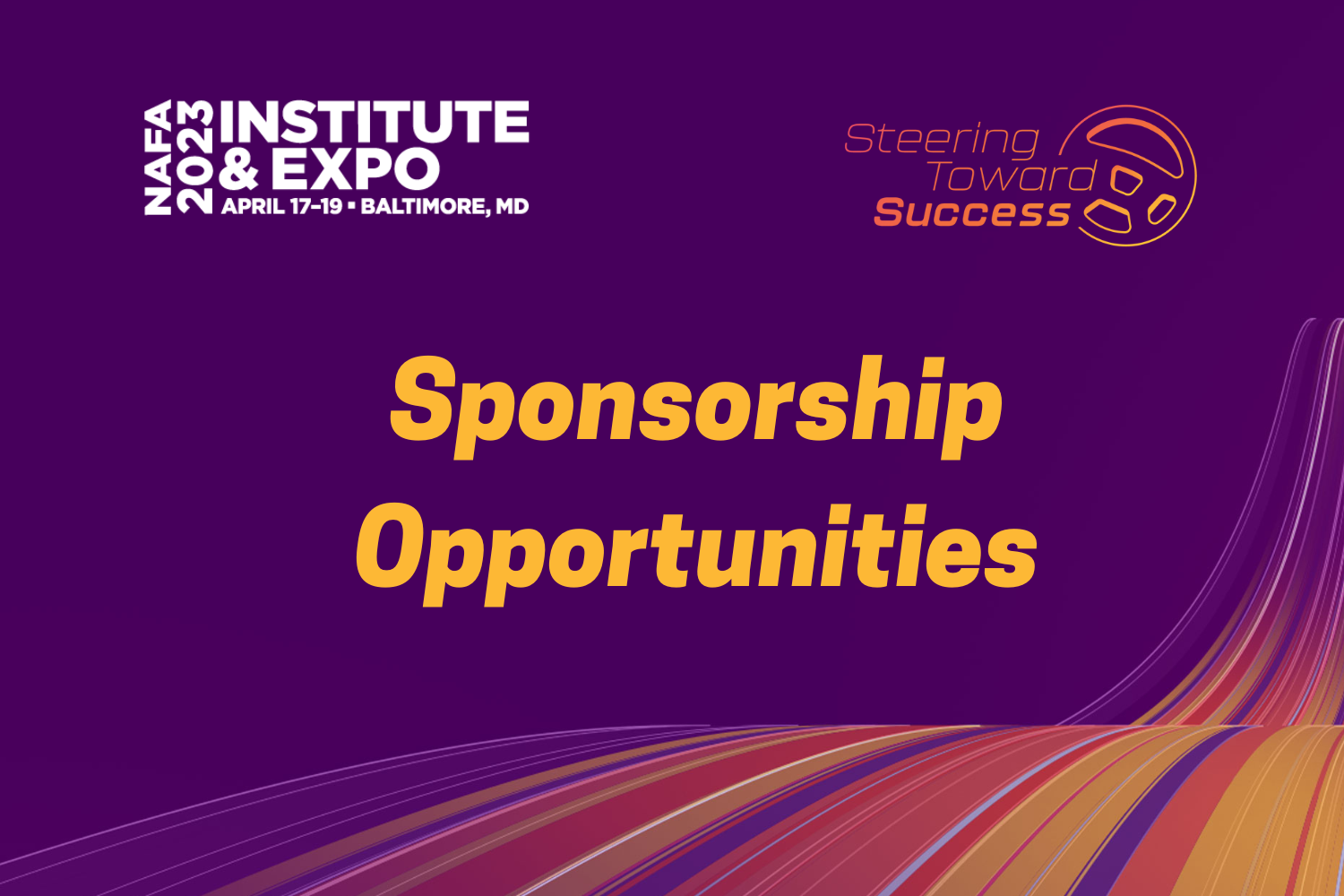 Sponsorship Opportunities NAFA Institute & Expo